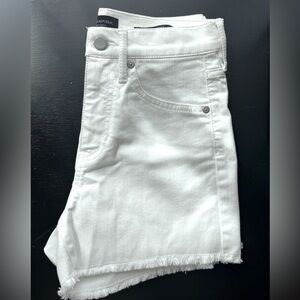 BANANA REPUBLIC White Denim Shorts